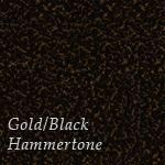 Gold/Black Hammertone